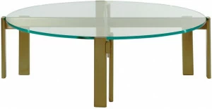 Roche Bobois Круглый стеклянный журнальный столик Paris paname