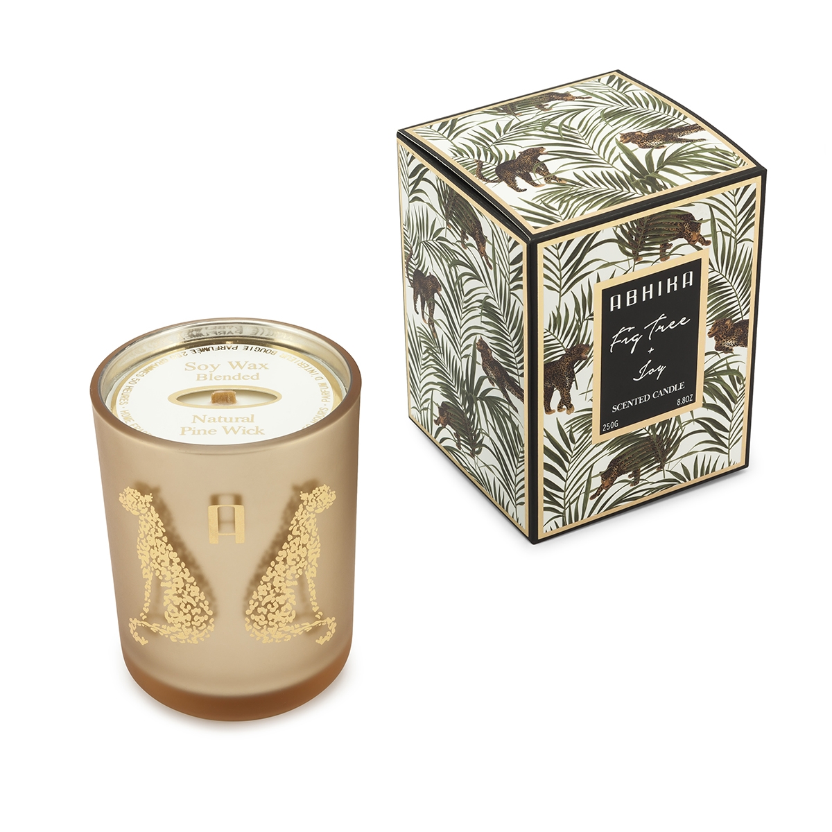 610055-BT ABHIKA СВЕЧА ABHIKA DOUBLE LEO BLACK MAT  - Вид №1