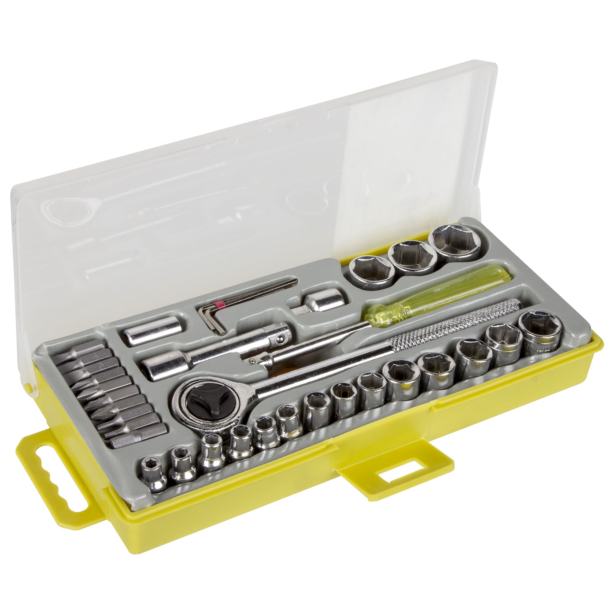 15904310 Набор бит и торцевых головок 36 предметов 1/4 дюйма Santreyd 