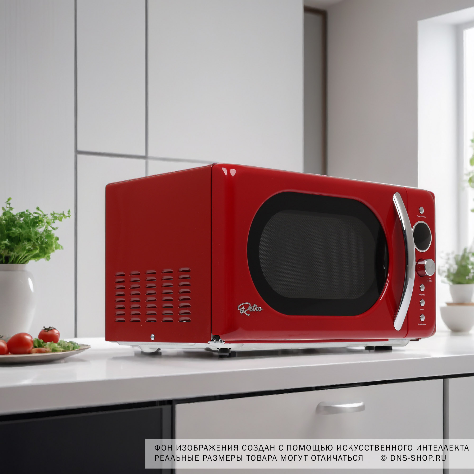 1297833 Микроволновая печь DEXP EC-70 красный STDN-0039564 - Вид №8