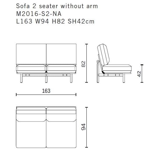 2-местный тканевый диван District Eight Stilt ARCH-00142768 - Вид №3
