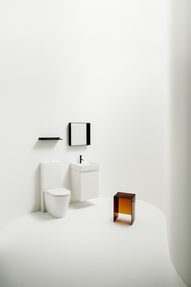 H8243377570001 Напольный унитаз, комбинированный, безободковый смыв Rimless LAUFEN PRO - Вид №3