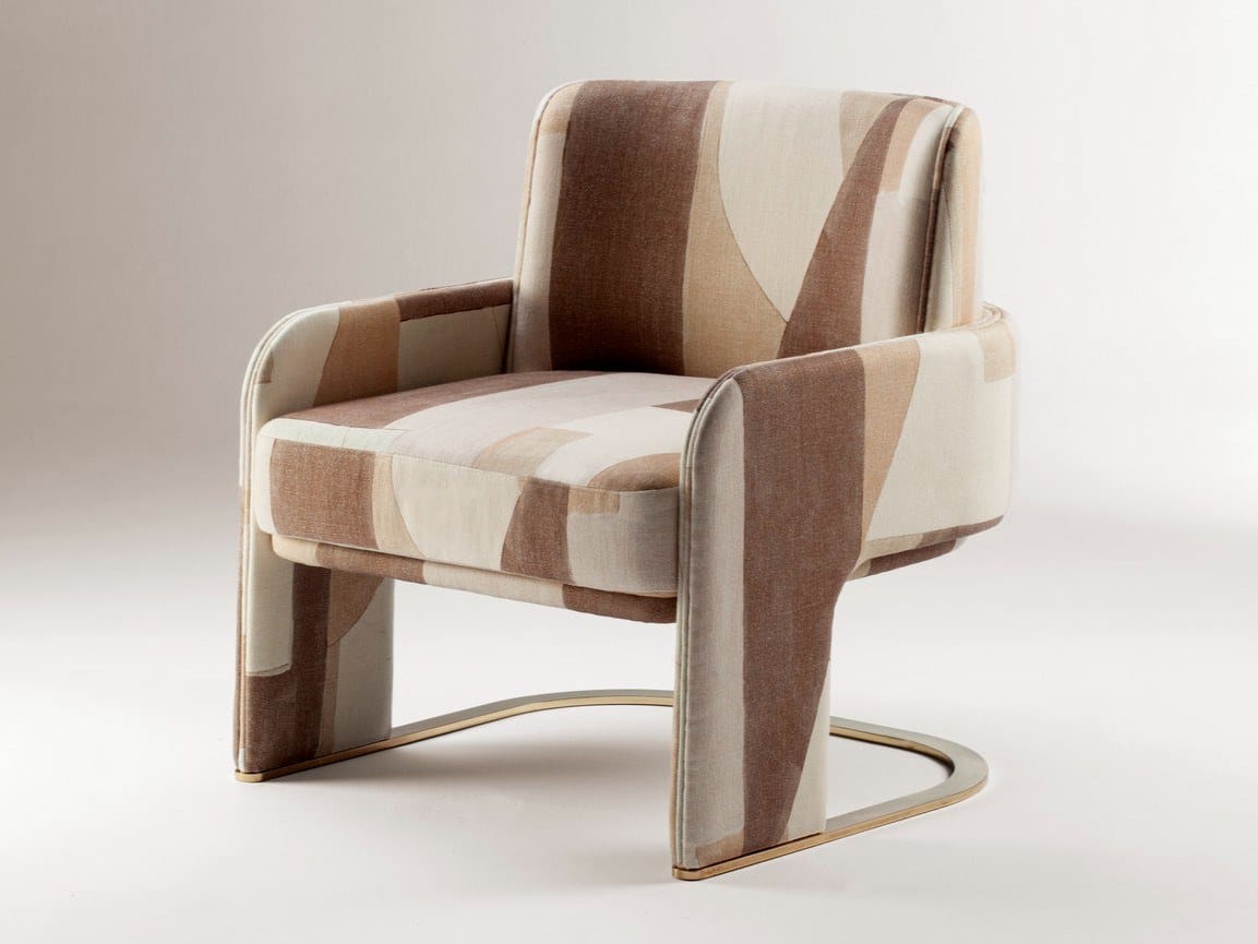 Ткань консольное кресло с подлокотниками DOOQ ARCH-00107564