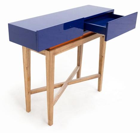 Moanne Прямоугольная лакированная консоль из орехового дерева sun-id-1485315 - Вид №1