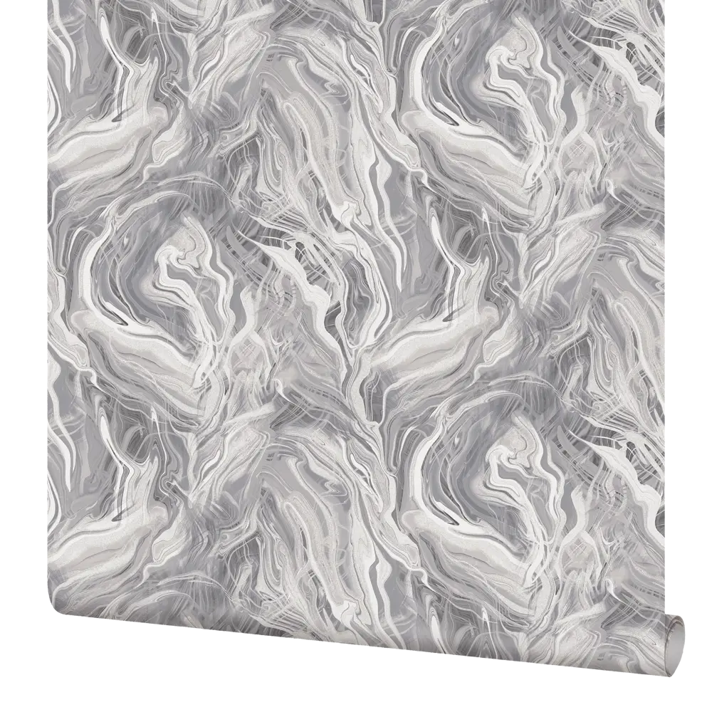 ELYSIUM Лава - флизелиновые обои серого цвета с абстрактным рисунком 89389839 STLM-1568369