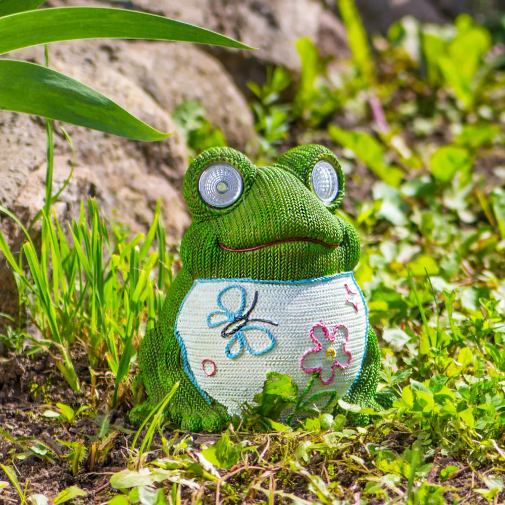 Светильник на солнечных батареях Knitfrog, 16 см, полирезина Santreyd STLM-2068560 - Вид №2