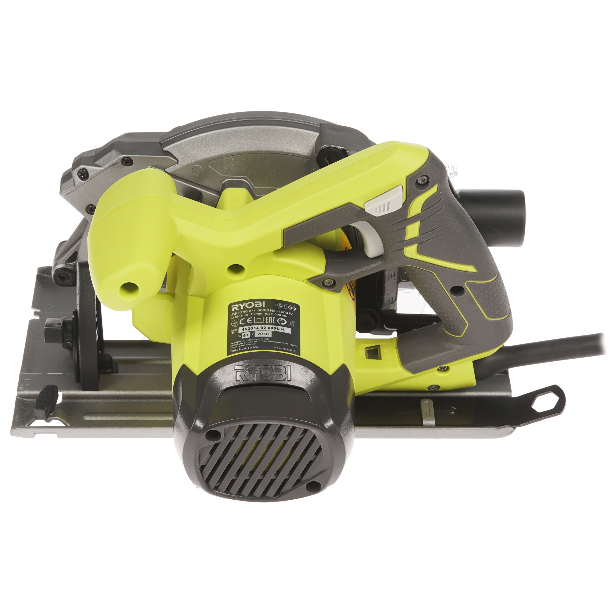 Пила дисковая Ryobi RCS1600-K2B 8146229 STDN-0086193 - Вид №3