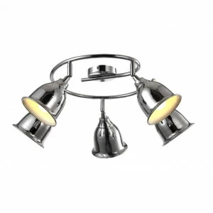 Спот потолочный цвета хром с 5 плафонами Arte Lamp Campana A9557PL-5CC ARTE LAMP CAMPANA 00-3924225 Хром