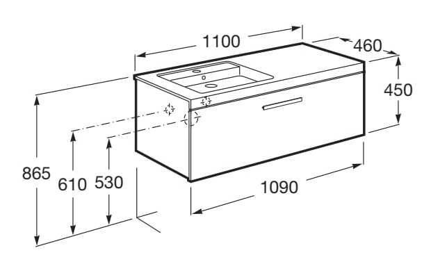Подвесной шкаф с одной раковиной со встроенной раковиной Roca Prisma ARCH-00031879 - Вид №27