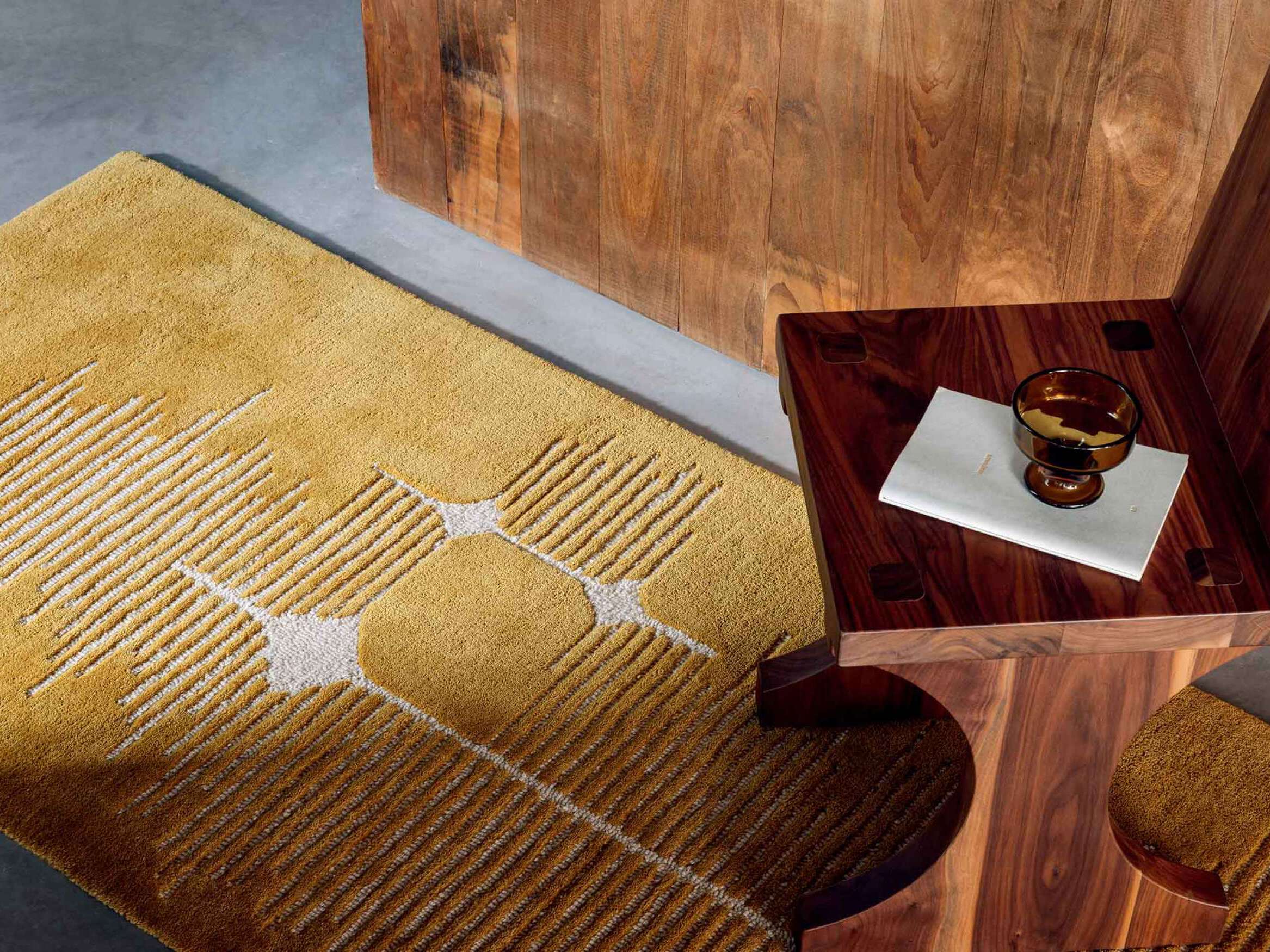 Ручная работа из шерсти с геометрическим рисунком Élitis MARCEL ARCH-00090244 - Вид №1