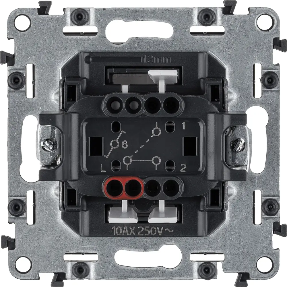 Переключатель встраиваемый Legrand VLN-L 1 клавиша цвет алюминий Valena Life STLM-2090018 - Вид №2