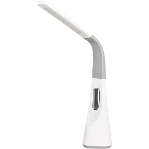 Рабочая лампа настольная светодиодная Camelion KD-820 с вентилятором с подсветкой, цвет белый