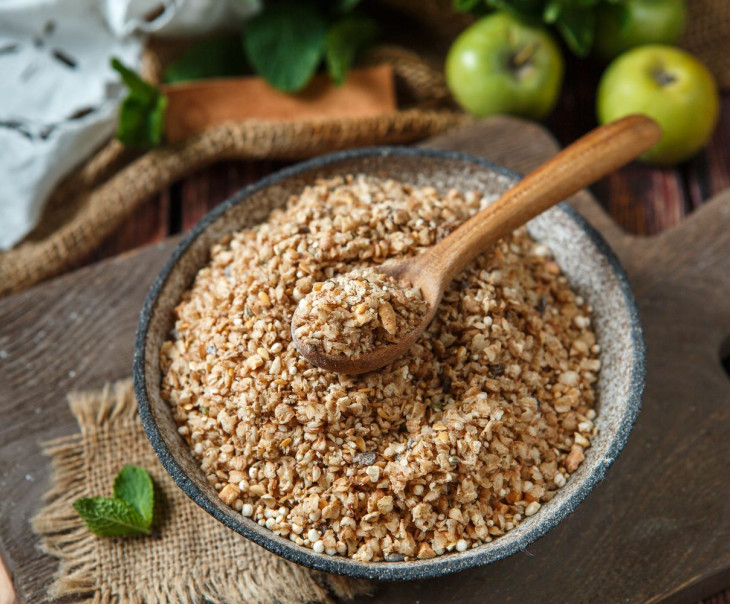 6065 Гречневые хлопья с яблоками_250 г. Вкусляндия  - Вид №1