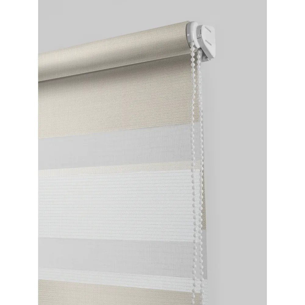 Штора рулонная день-ночь Порто 60x160 см серо-молочная MIAMOZA STLM-2008275 - Вид №1