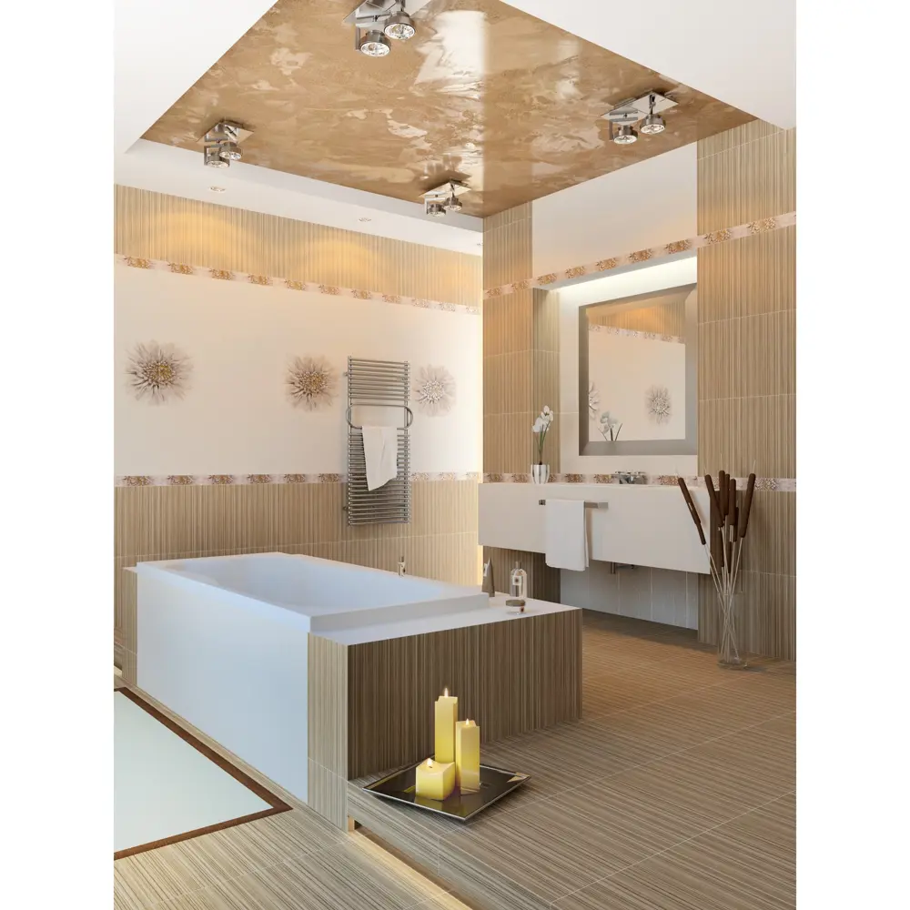 Бордюр Golden Tile «Зебрано» 25х6 см цвет бежевый 13776051 STLM-2051032  - Вид №5