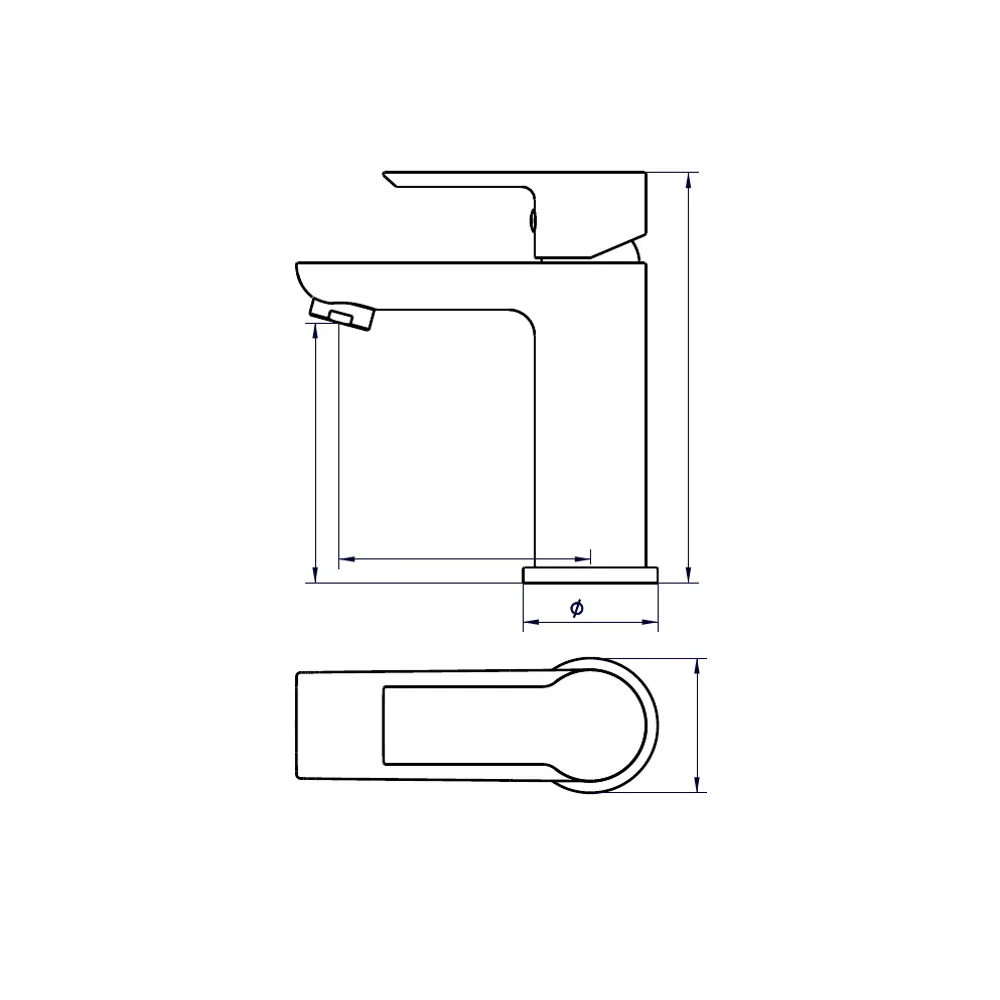Смеситель ESKO Lucca для раковины — белый матовый с хромом 89358550 STLM-1517663 - Вид №7