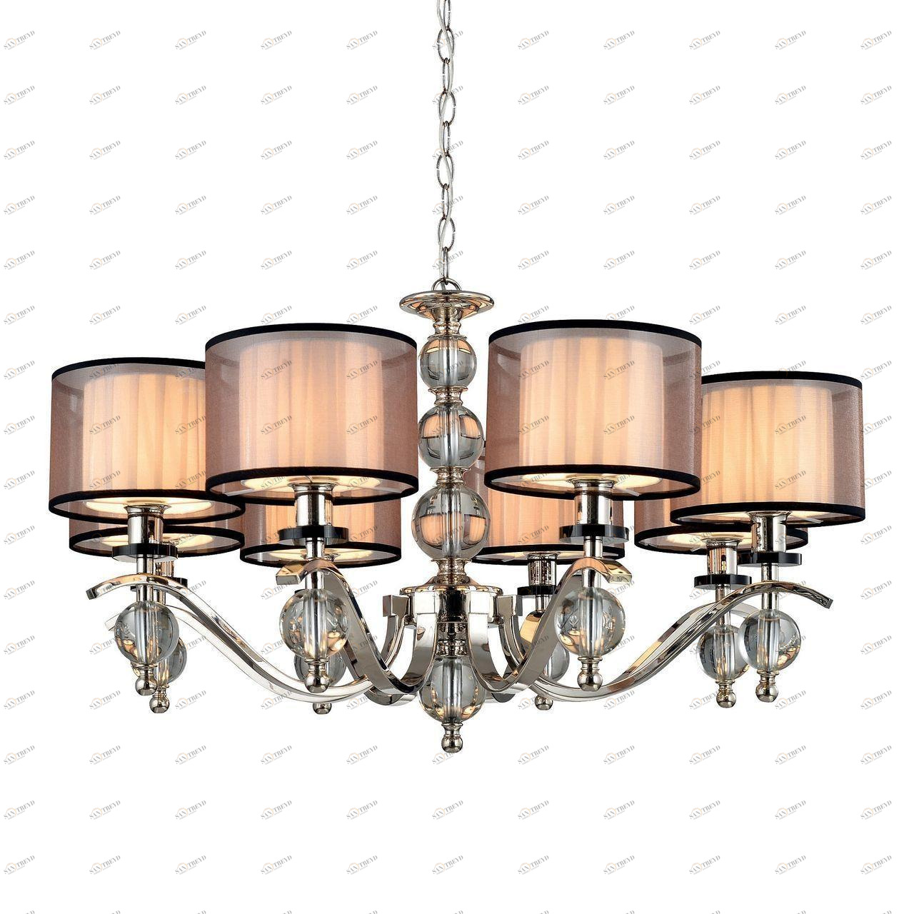 Подвесная люстра Omnilux Piattelli OML-86203-08 OMNILUX ДИЗАЙНЕРСКИЕ, PIATTELLI 220284 Черный 