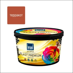 Затирка цементная Bergauf Elast Premium цвет терракот 2 кг