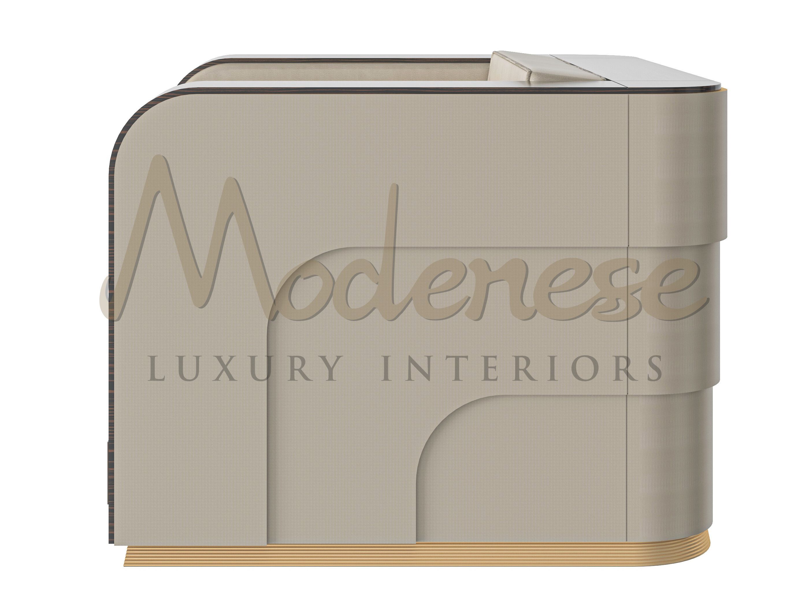 Кожаное кресло с подлокотниками Modenese Luxury Interiors MAKASSAR ARCH-00095152 - Вид №2