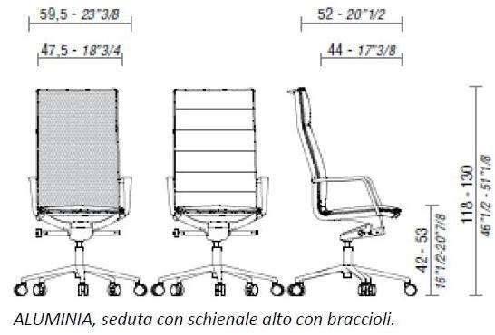 ESTEL GROUP Кресло исполнительное вращающееся с 5 спицами Aluminia sun-id-1405418 - Вид №6