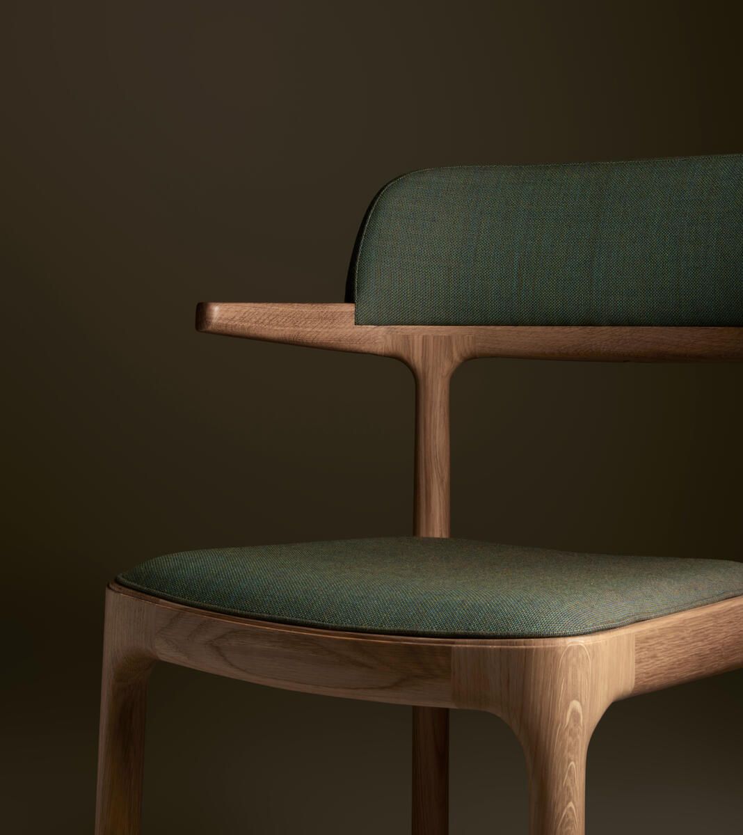 Деревянный штабелируемый стул с мягким сиденьем ALKI ORRIA ARCH-00091551 - Вид №15