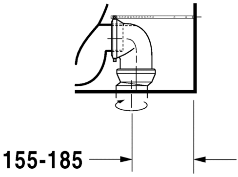 21180920002 Компакт унитаз с бачком Белый Duravit D-Code Германия - Вид №9