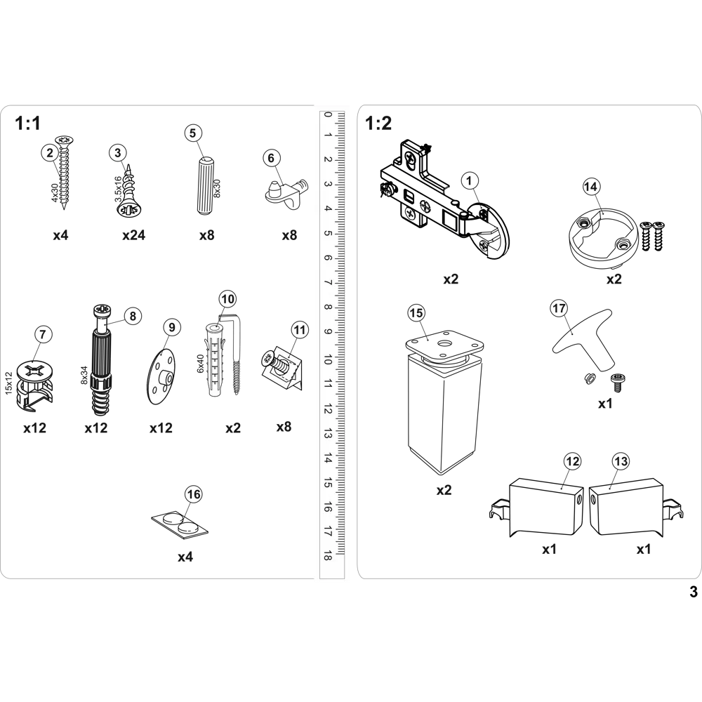 Santreyd Шкаф Турин для ванной с стеклянной дверцей и влагозащитой 86142940 STLM-0066402 - Вид №5