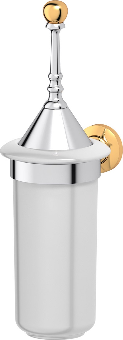 STI 124 Держатель с туалетным ершом с крышкой 3SC STILMAR CHROME/GOLD Treesseci 3SC