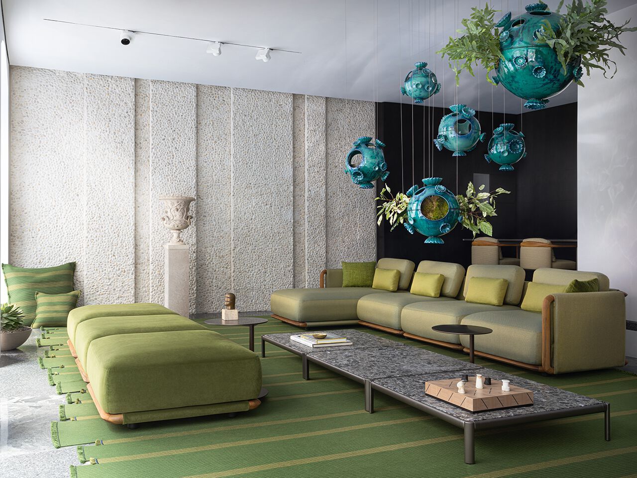 Тканевый модульный садовый диван Giorgetti Moorea ARCH-00036468 - Вид №4