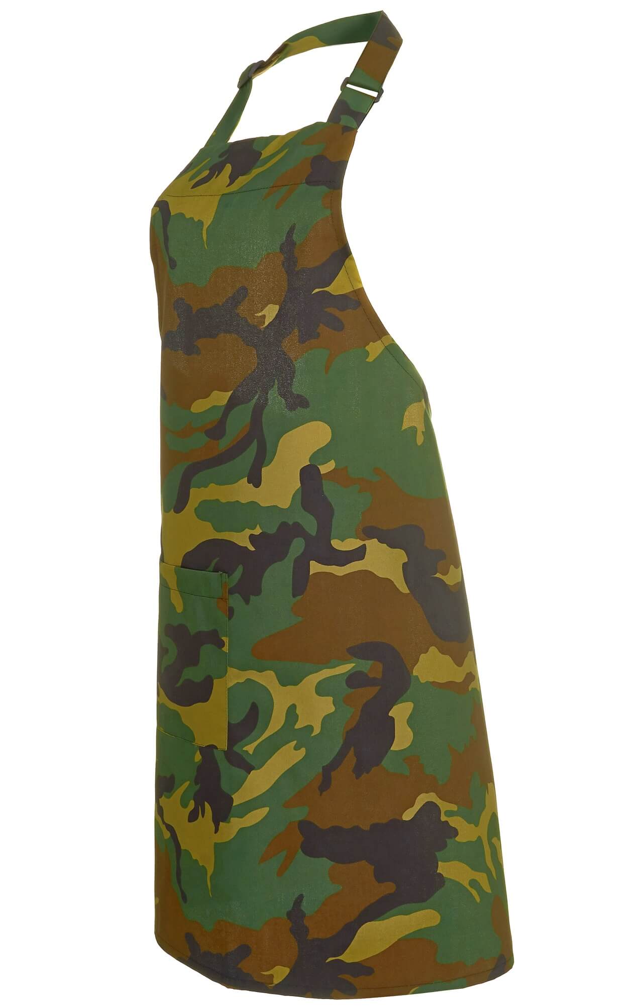 60129 Фартук с нагрудником camouflage green (камуфляжный зеленый) HORECA  Одежда для официантов  размер  - Вид №4