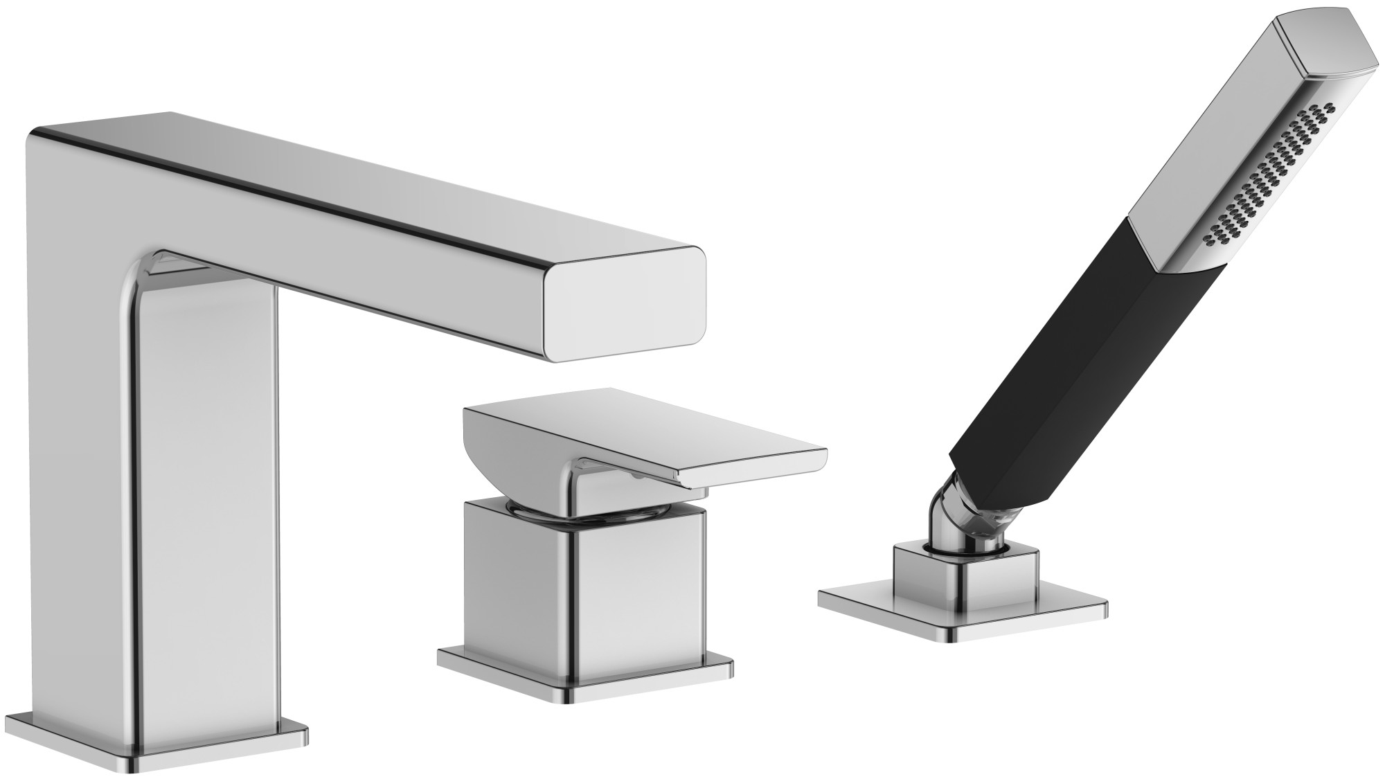 E37337-CP Однорычажный смеситель для ванны/душа на палубе с 3 отверстиями JACOB DELAFON STRAYT