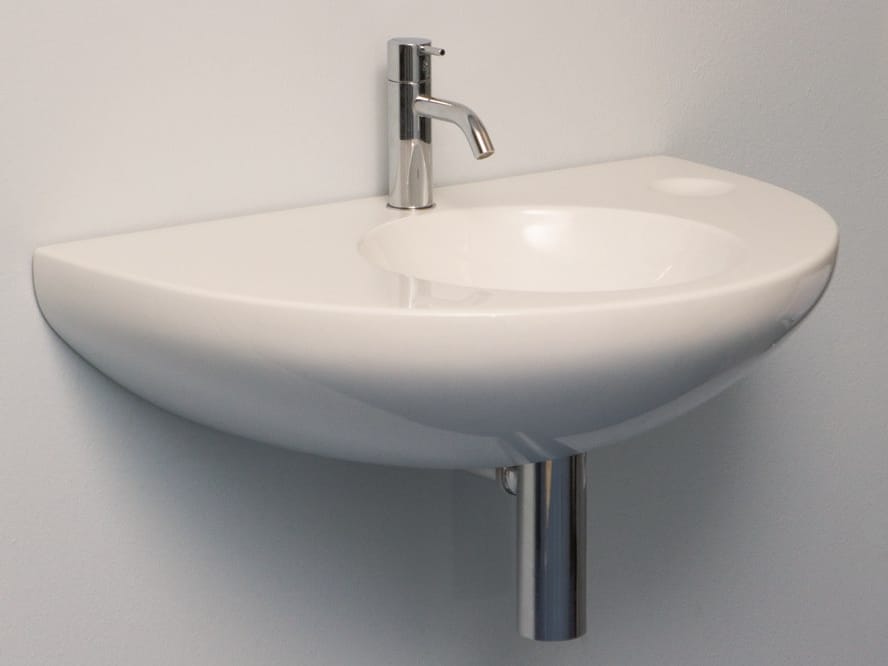 Круглый подвесной умывальник из смолы Rapsel ARCH-00138799