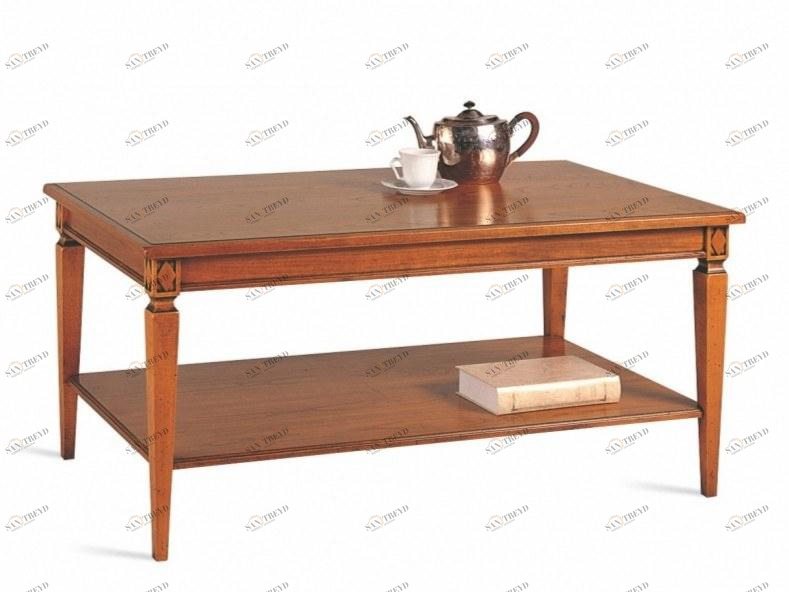 SELVA Высокий журнальный столик из вишневого дерева для гостиной Villa borghese 3372