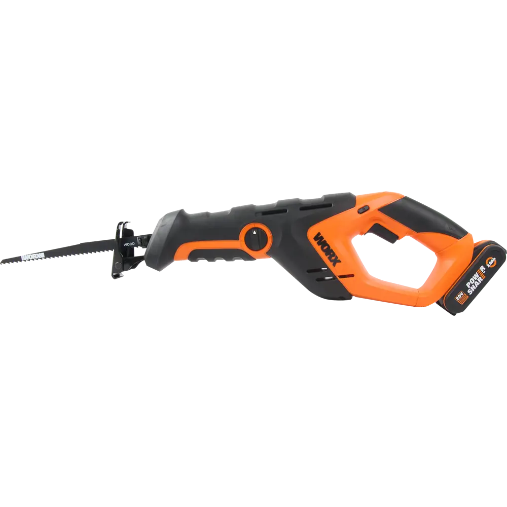 Сабельная пила аккумуляторная Worx WX508, 20 В Li-ion 2 Ач STLM-2053554 - Вид №1