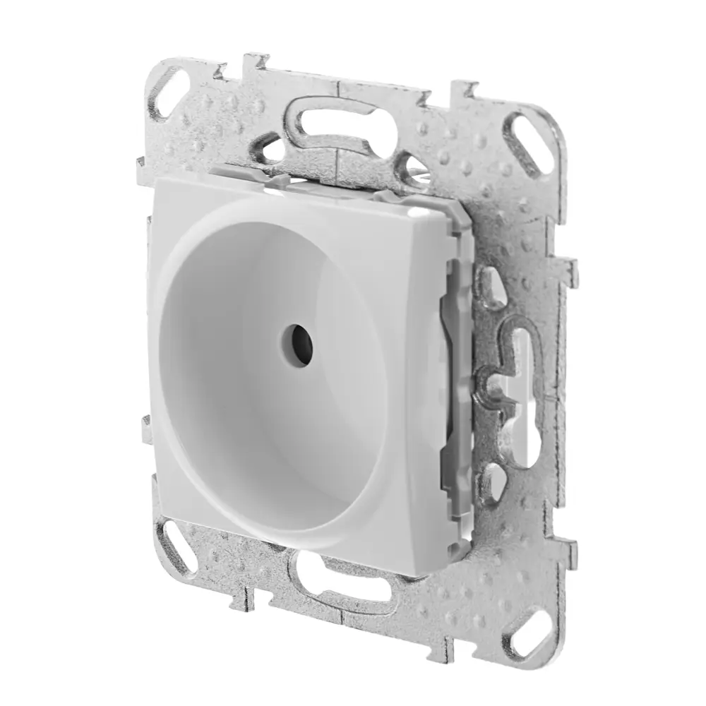 Розетка встраиваемая Systeme Electric Unica без заземления со шторками цвет белый STLM-2004062 - Вид №3