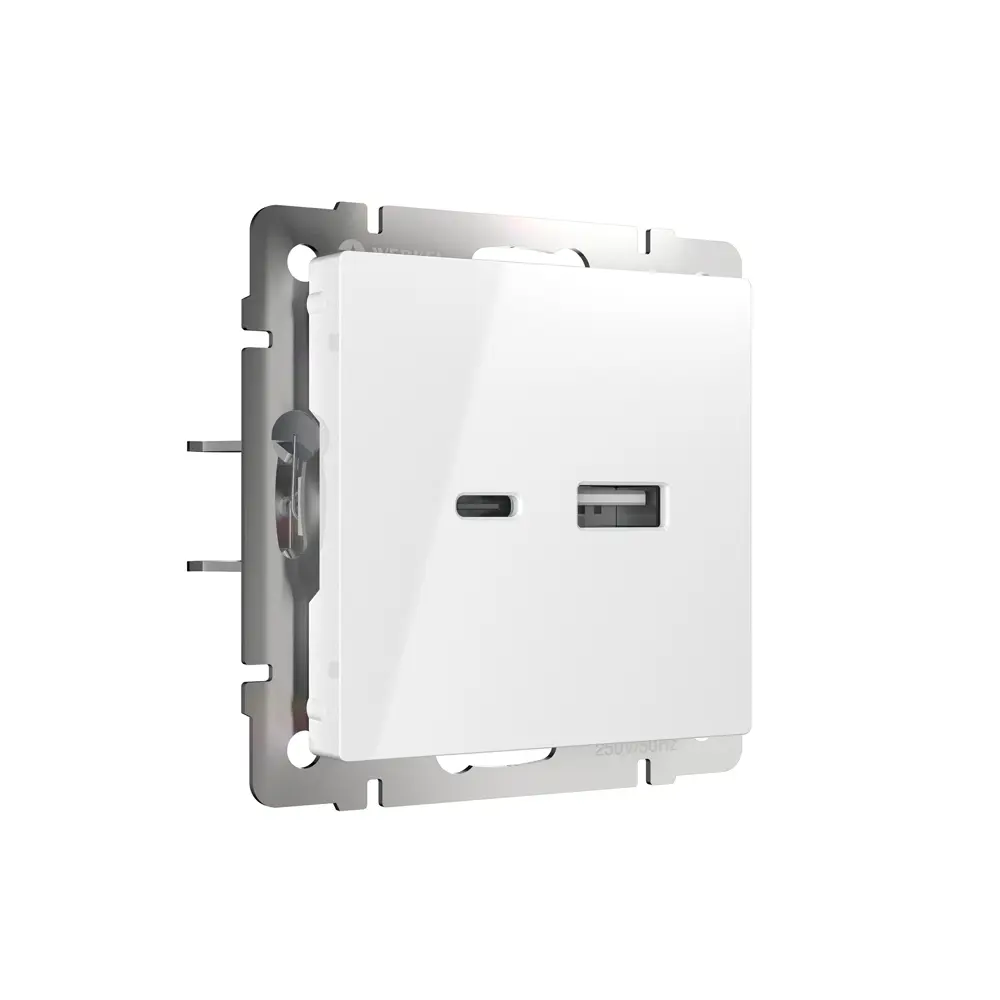 Розетка USB встраиваемая Werkel W1171801 цвет белый Встраиваемые механизмы STLM-2023553 - Вид №1