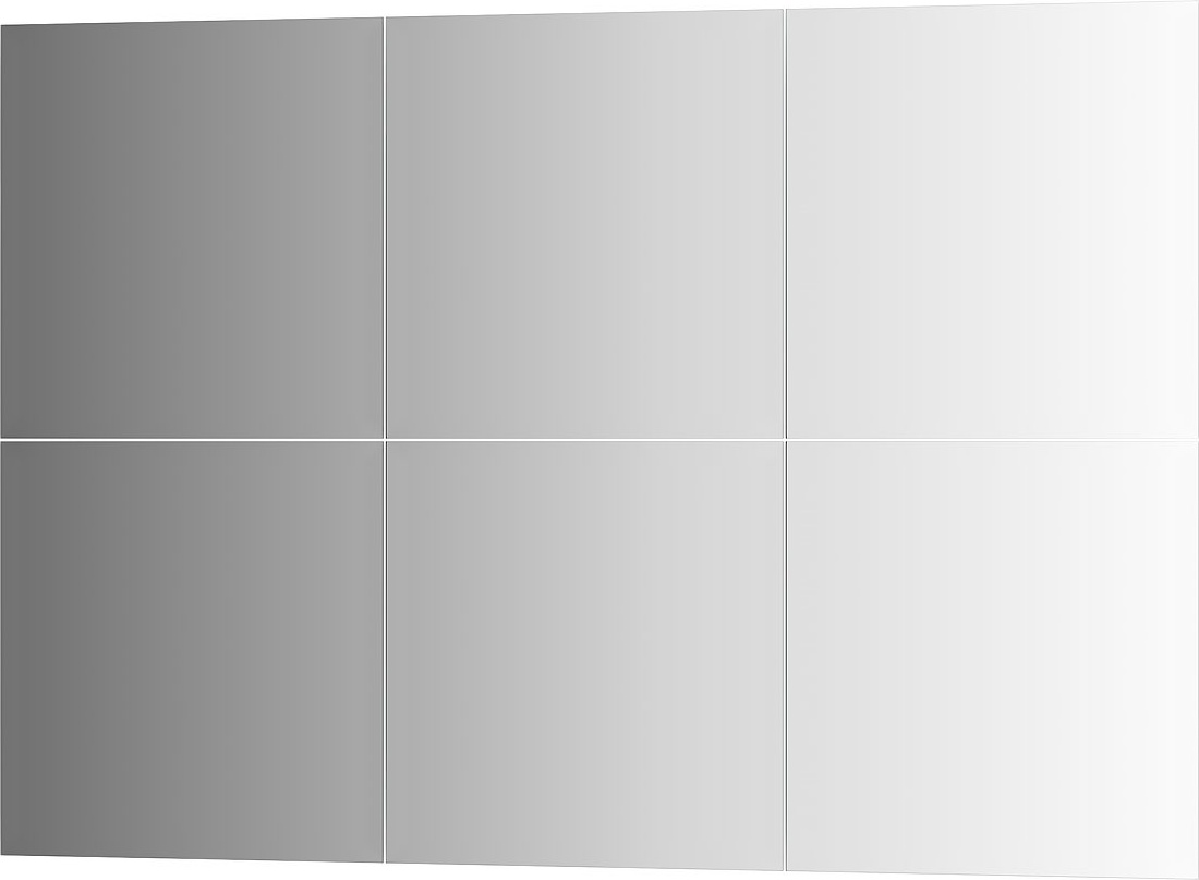 BY 1531 Зеркальная плитка с фацетом 15 mm - комплект 6 шт EVOFORM Refractive