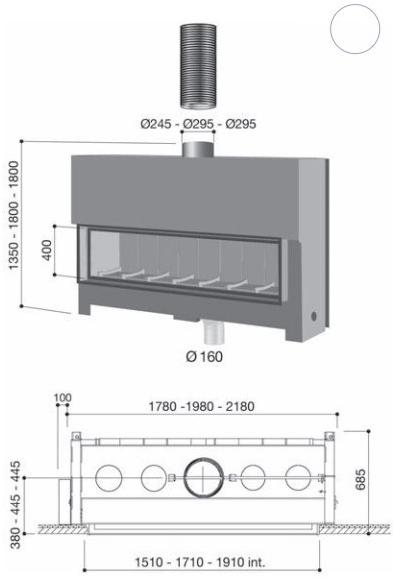 Focus creation Встроенный дровяной камин sun-id-1472928 - Вид №2