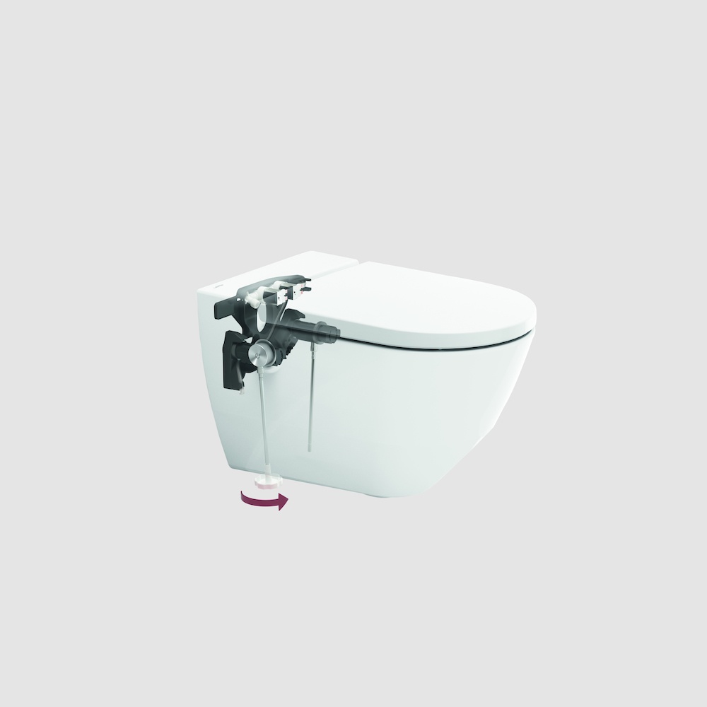 H8206014000001 Подвесной унитаз-биде, безободковый rimless, включает в комплект съемное сиденье с крышкой с механизмом "мягкое закрывание" LAUFEN PRO - Вид №28