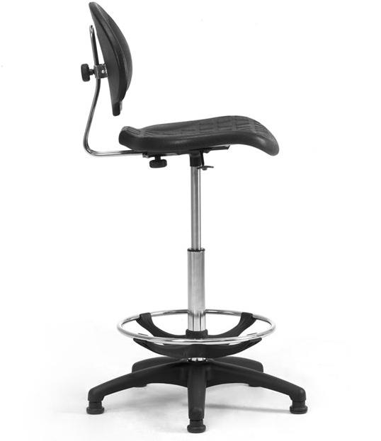 Leyform Регулируемый по высоте офисный стул из полиуретана со спинкой  0803pu  - Вид №2