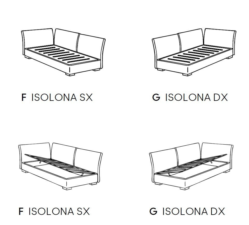 Одноместный диван-кровать из ткани Casamania & Horm Фиджи ARCH-00070581 - Вид №7