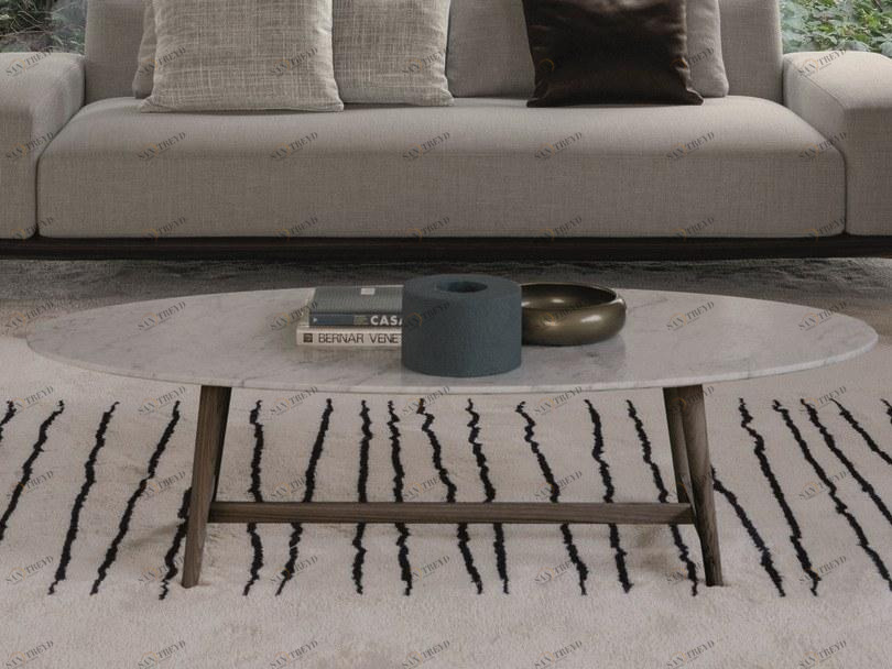 Désirée divani Овальный мраморный журнальный столик sun-id-1464763