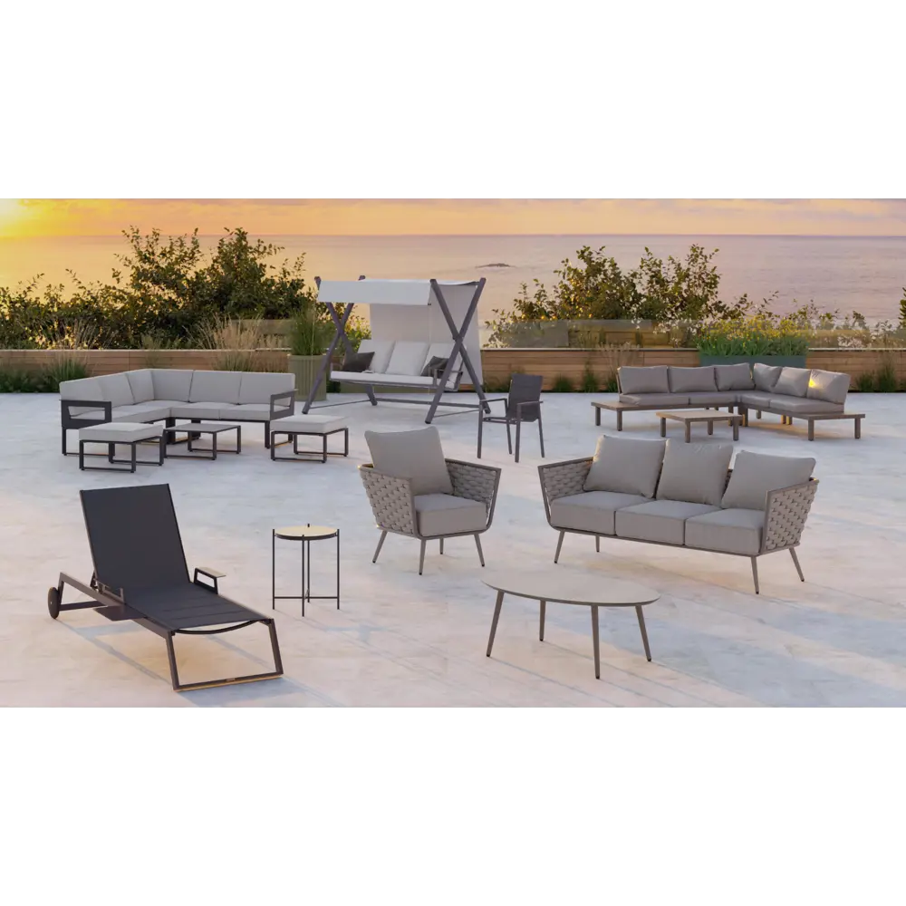 Качели садовые BEGINIA Odyssea сталь светло-серый STLM-2115748 - Вид №19