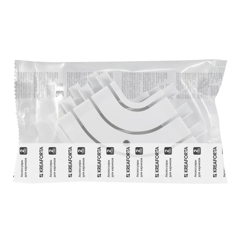 Соединитель для карниза внешний трехрядный KREAFORTA пластик цвет белый 2 шт STLM-2170645 - Вид №1