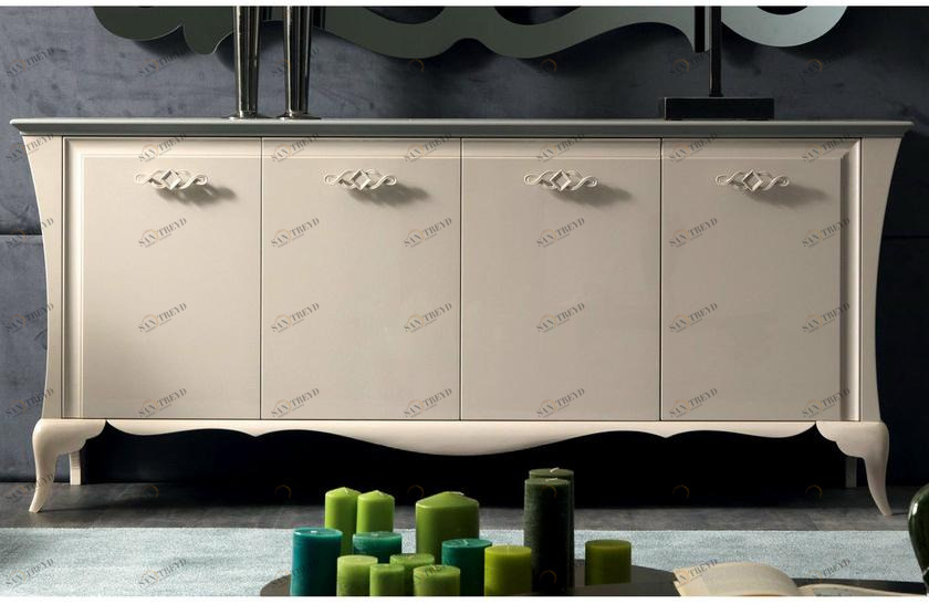 CorteZari Комод с распашными дверцами Zoe gold 763