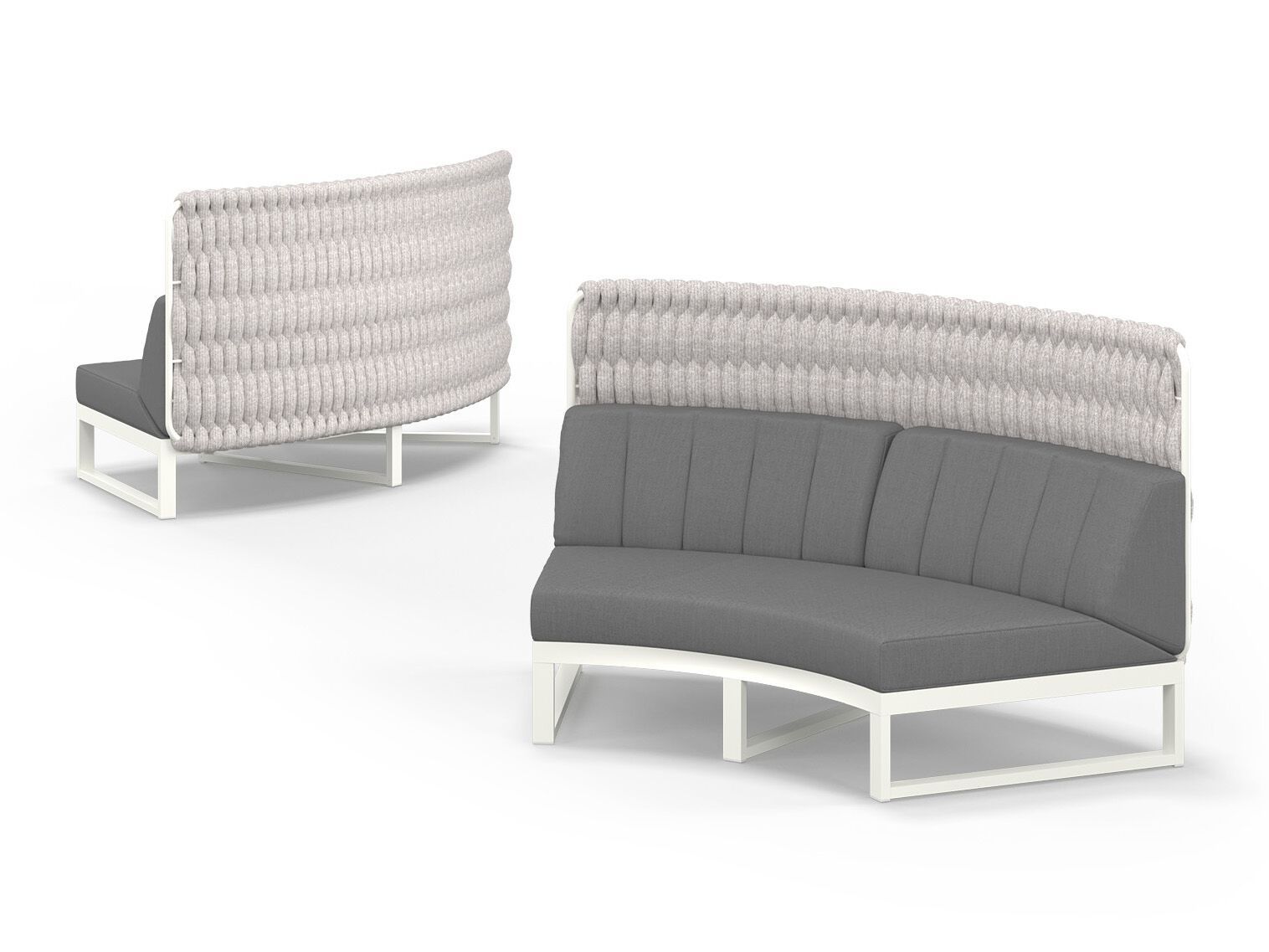 Модульный изогнутый садовый диван с высокой спинкой MAMAGREEN Munia ARCH-00110901 - Вид №5