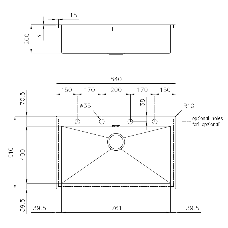 1219050 Мойка Quadra 1219 050 Fosterspa  - Вид №1