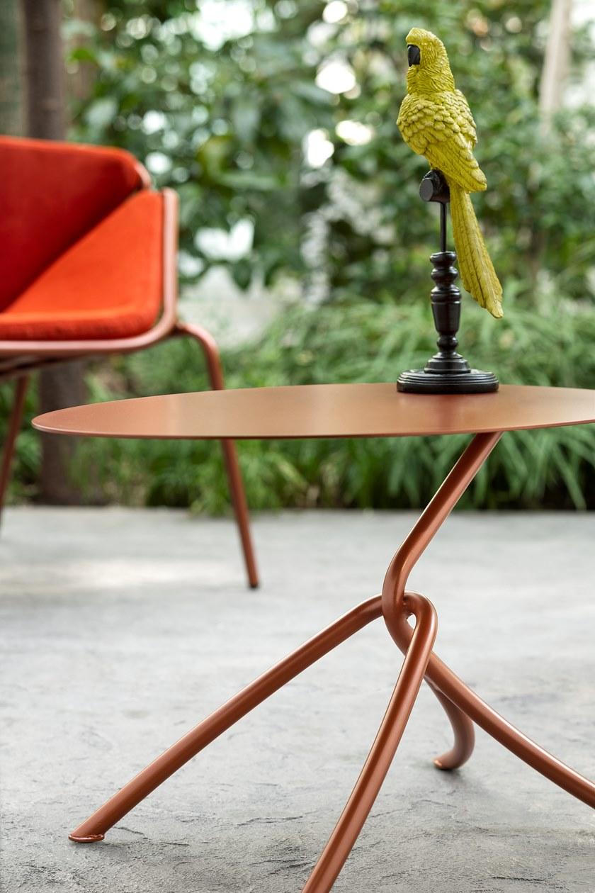 TrabA' Овальный журнальный столик из металла Skin 0126 skin coffetable - Вид №4