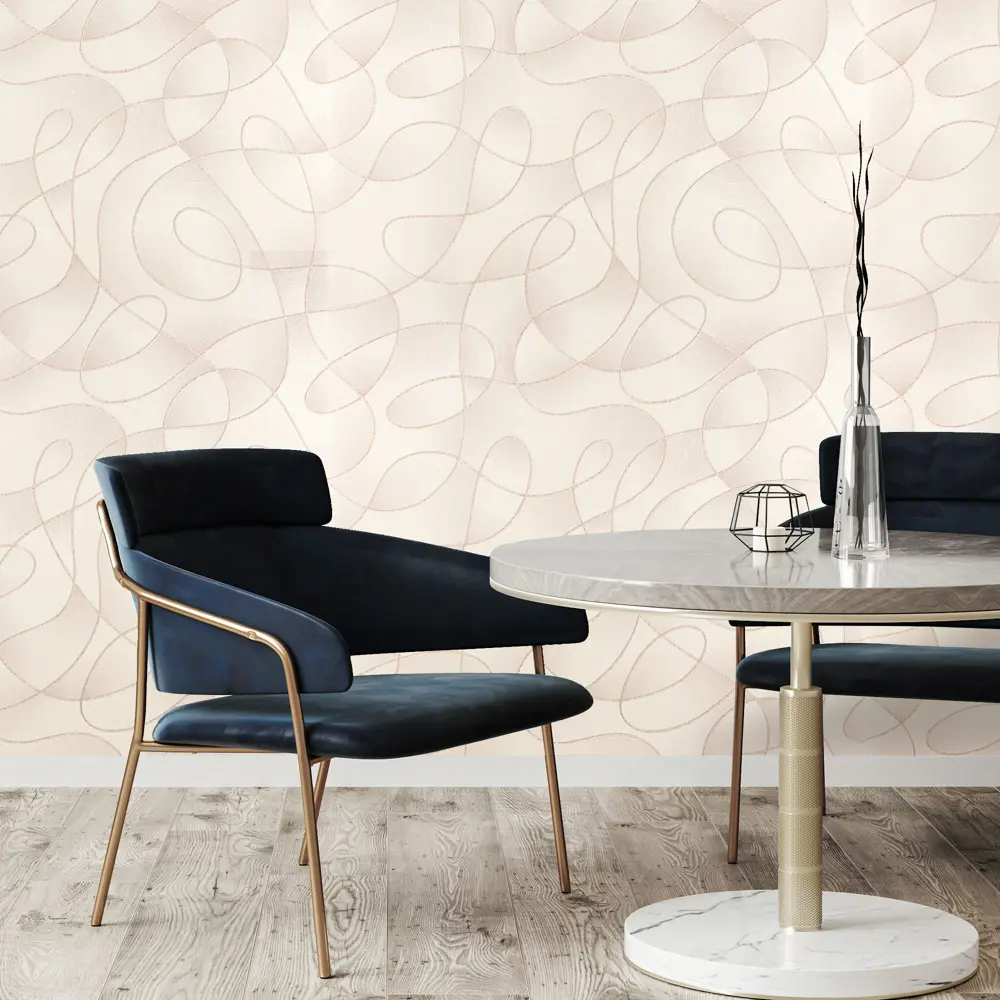 Обои флизелиновые Gomel-Fox Лирика бежевые 1.06 м 8983 Santreyd STLM-2132132 - Вид №3