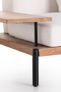 3-местный тканевый съемный садовый диван